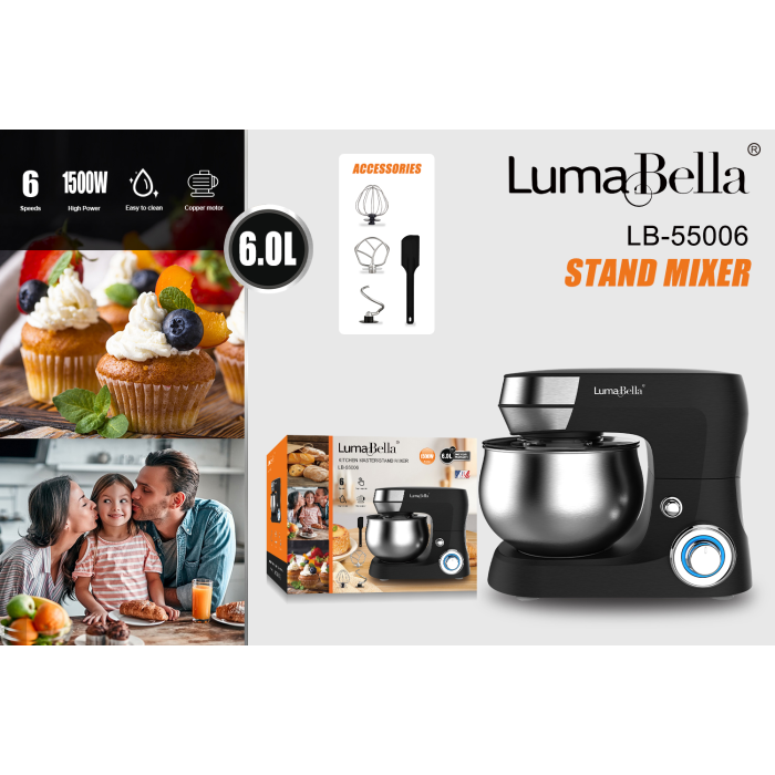 Планетарний міксер з чашею Luma Bella LB-55006