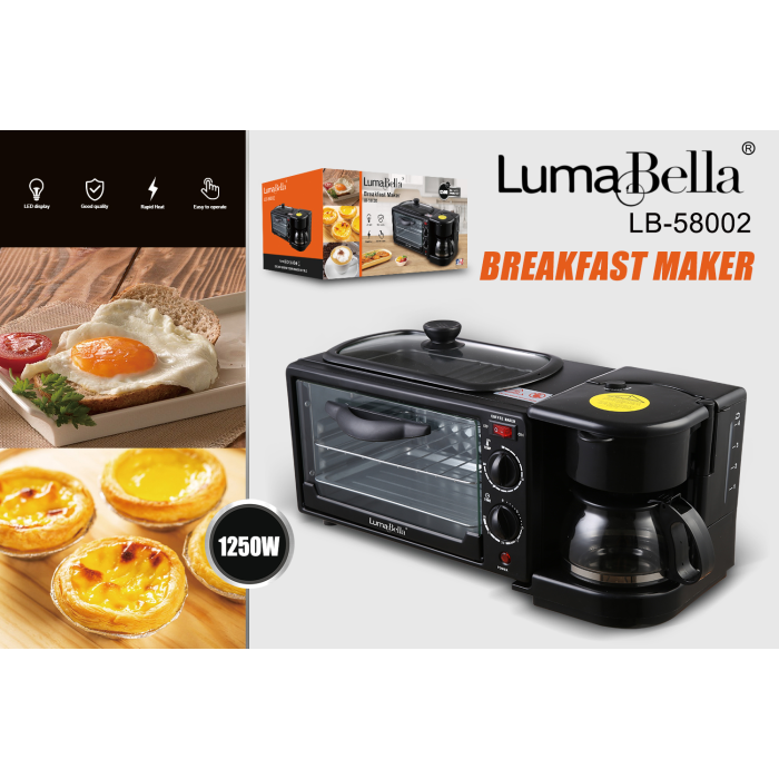Електропіч з кавоваркою LumaBella LB-58002