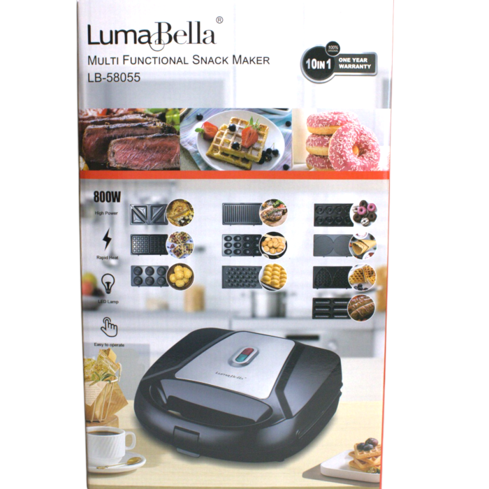 Набір сендвічниці 10в1 Luma Bella LB-58055
