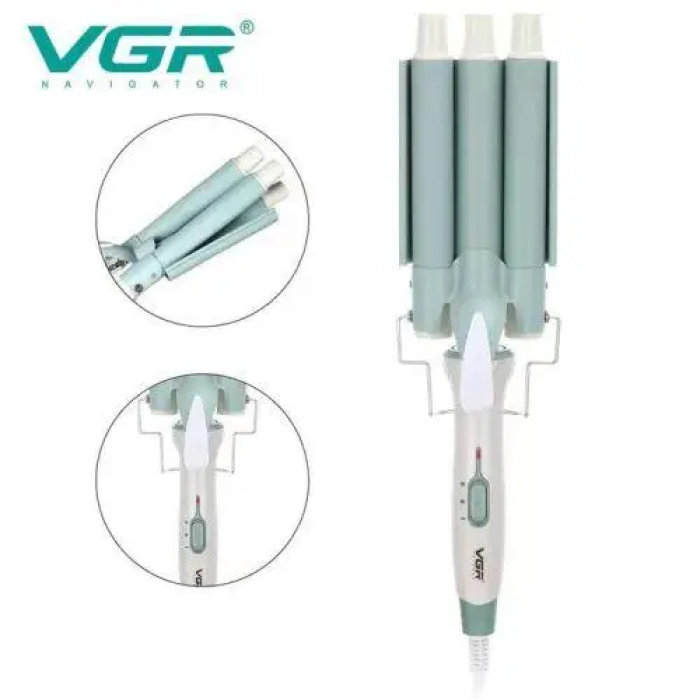 Тройна плойка VGR V-595 з керамічним покриттям