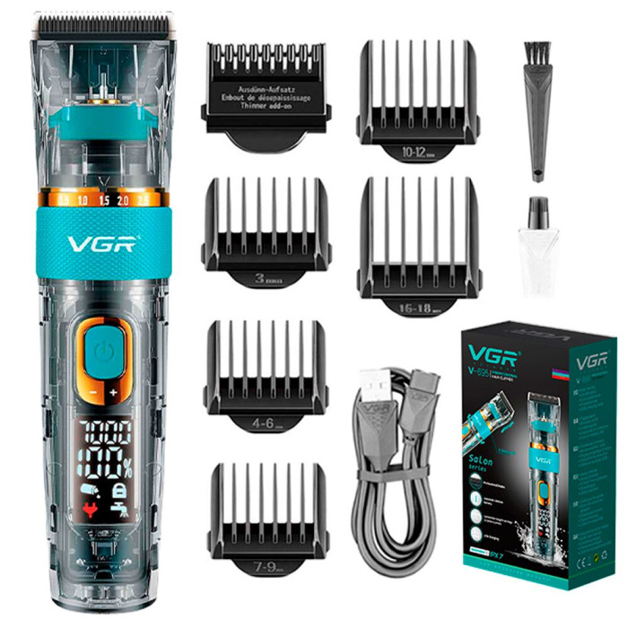 Акумуляторна машинка для стрижки VGR V-695