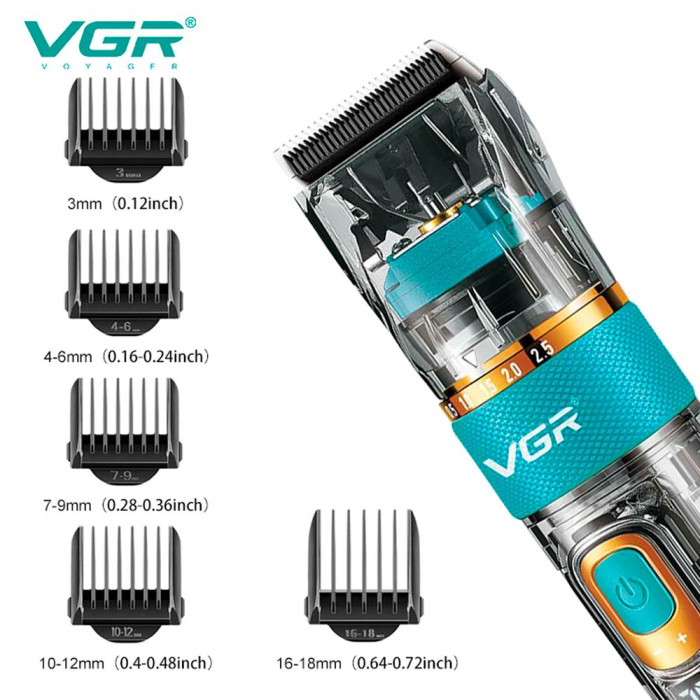 Акумуляторна машинка для стрижки VGR V-695