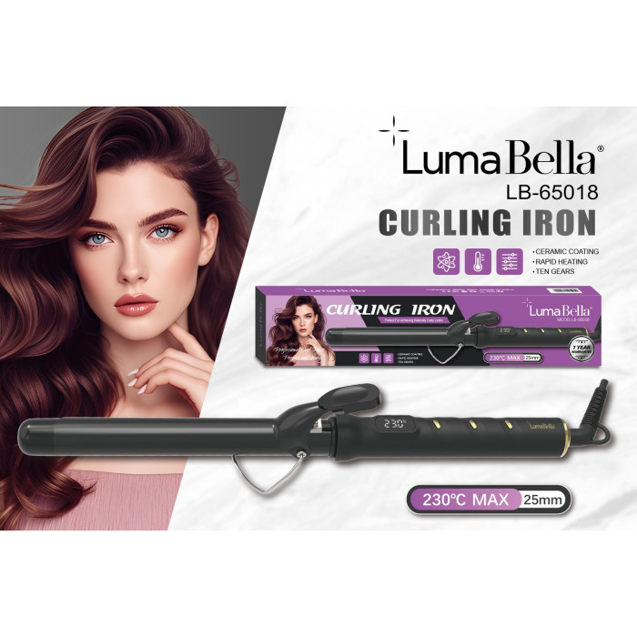 Професійна плойка для завивки LumaBella LB-65018